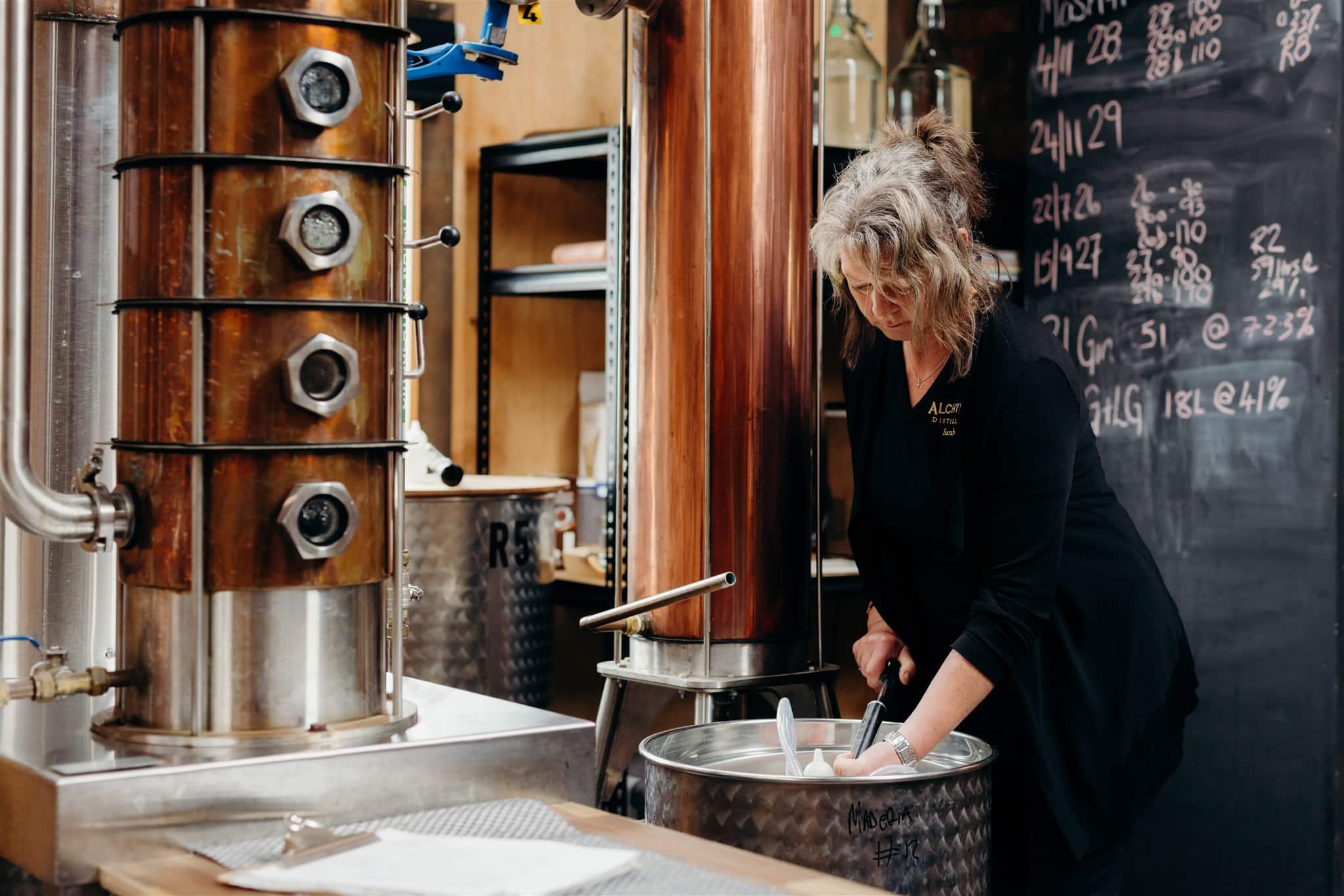 Alchymia Distillery Premium Whisky Tasting Sarah