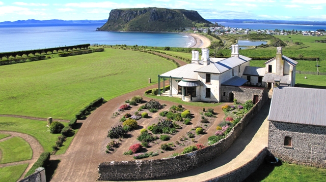 Highfield Historic Site overlooking Stanley and The Nut in north-west Tasmania