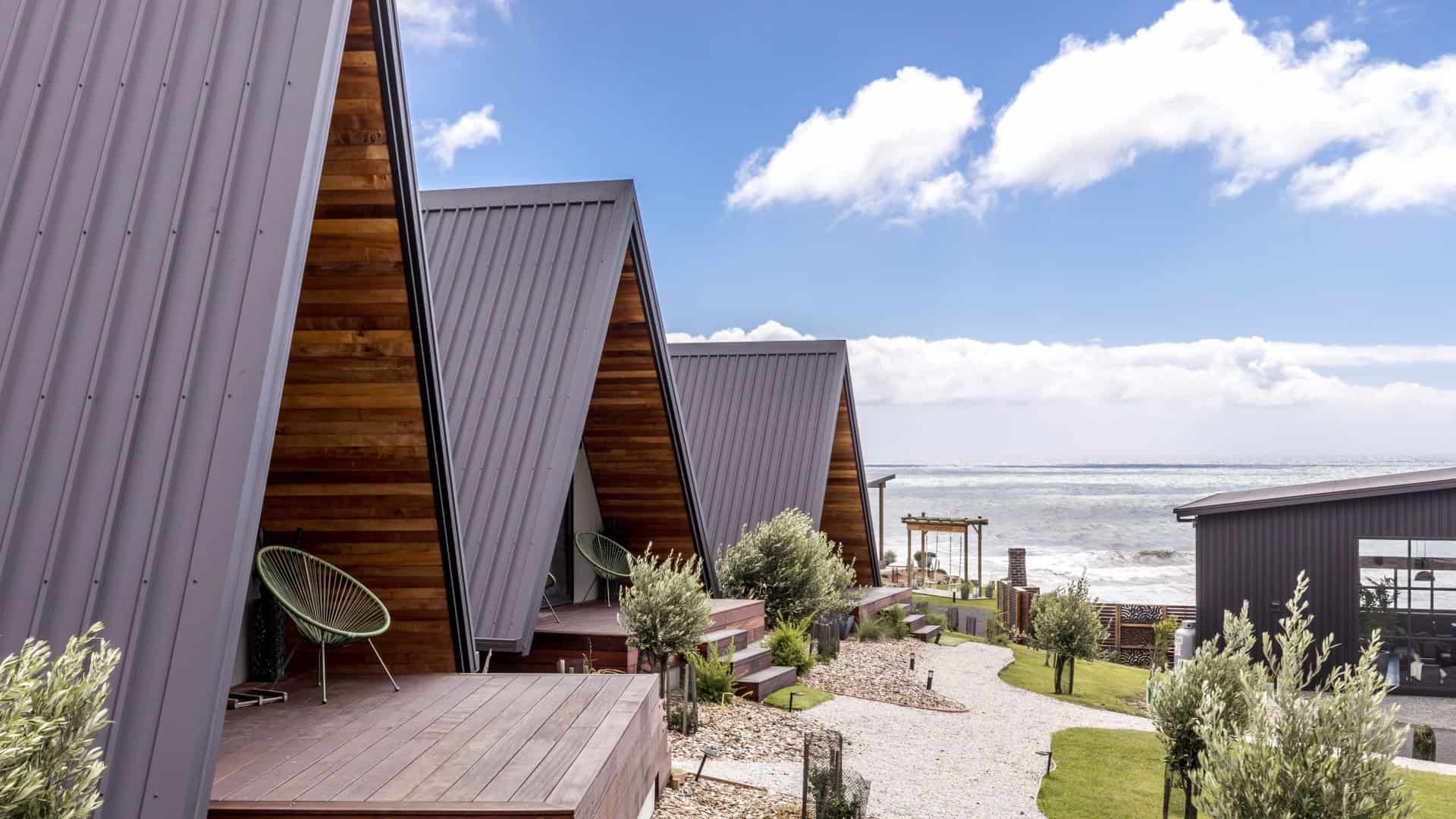 Coastal accommodation at The Cove Tasmania near Devonport.